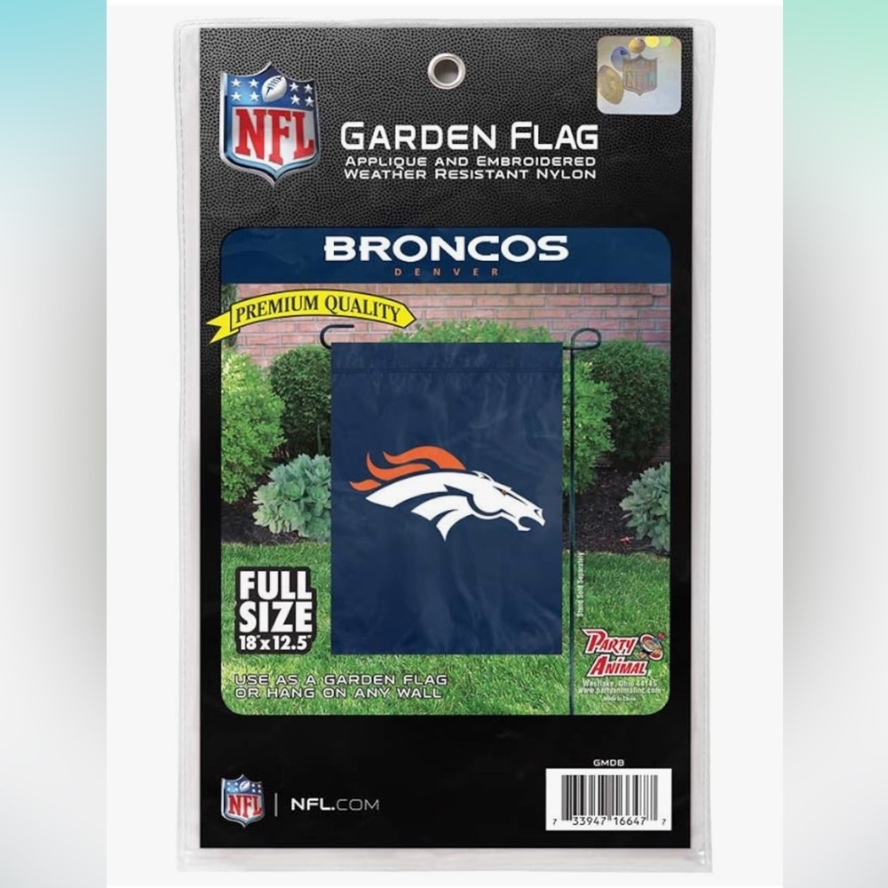 NFL Broncos Navy and Orange Flag